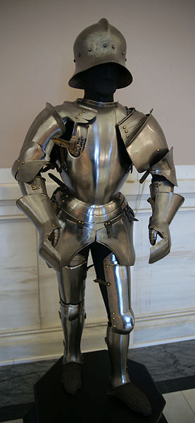 Armor of the condottiero Roberto da Sanseverino, captured after his death at the battle of Calliano, 1487. Photo Credit