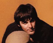Cropped photo of Dennis Wilson with the Beach Boys in 1966.