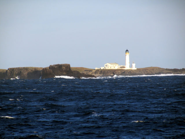 Designed by Charles and David Stevenson, Fair Isle South Lighthouse was completed in 1892. It was the last manned Scottish lighthouse, being automated in 1998. Photo Credit