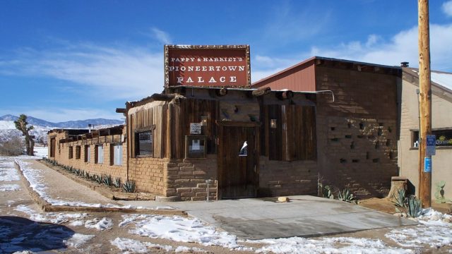 Facade of Pappy & Harriet’s Pioneertown Palace  Photo Credit