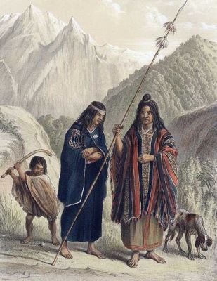 Familia Mapuche, by Claudio Gay, 1848