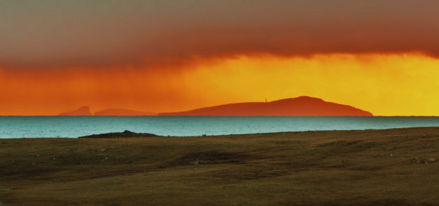 Sunset on Fair Isle Photo Credit