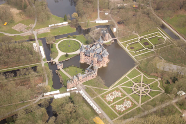 The castle iseen from the air  Photo Credit