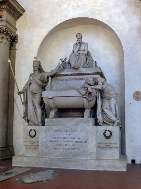 The cenotaph of Dante Alighieri  Photo Credit