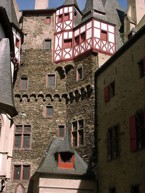 The inner courtyard of the castle  Photo Credit