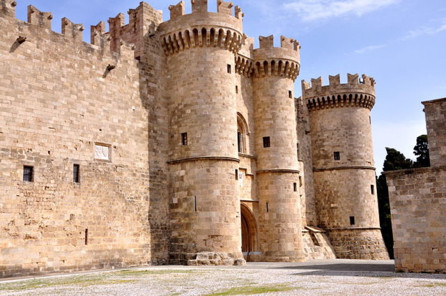 A massive stronghold defended by a triple circuit of walls. The main entrance.   Photo Credit
