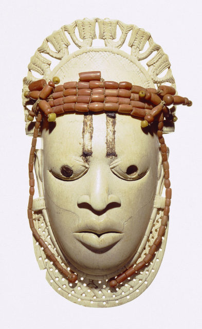 The mask of Queen Mother Idia became a cultural emblem of modern Nigeria in 1977 Photo Credit