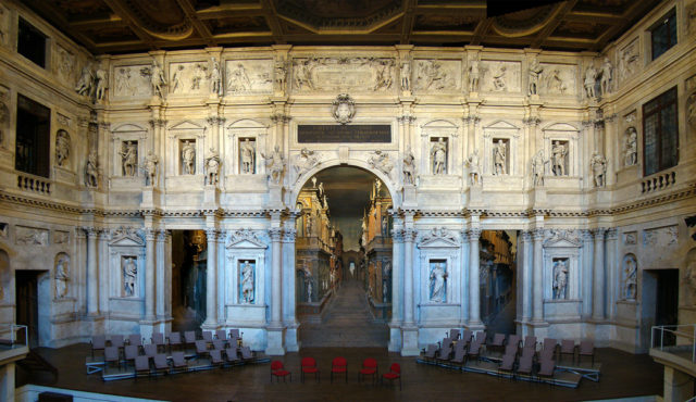 The stage of the theater  Photo Credit