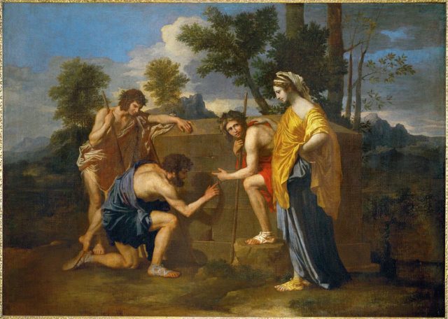 Nicolas Poussin’s painting – “Et in Arcadia ego” (The Arcadian Shepherds).