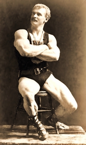 Portrait of strongman Eugen Sandow (1867-1925).