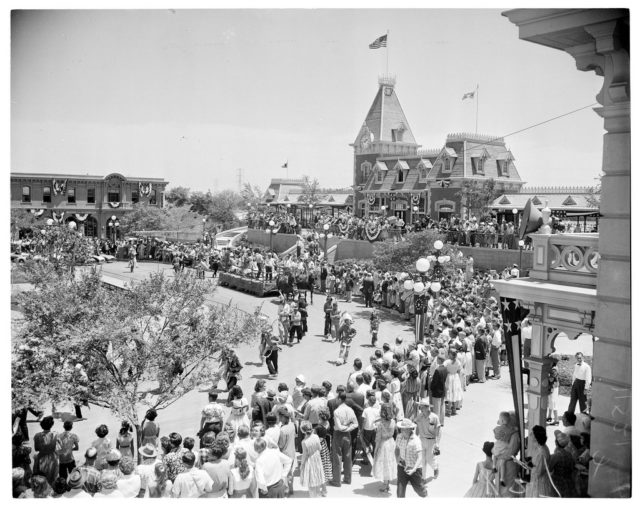 1955 Disneyland opening – parade. Photo Credit