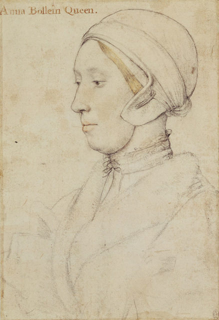 Anne Boleyn by Hans Holbein the Younger.