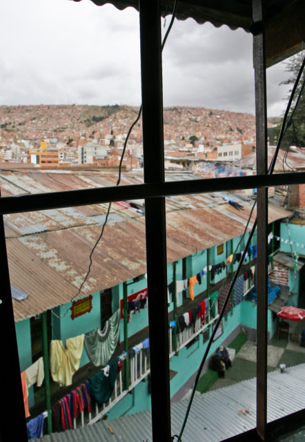 View of La Paz from an inmate’s cell. Photo credit