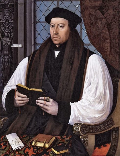 Thomas Cranmer, one of Anne Boleyn’s strong supporters. He annulled Henry’s marriage to Queen Catherine.