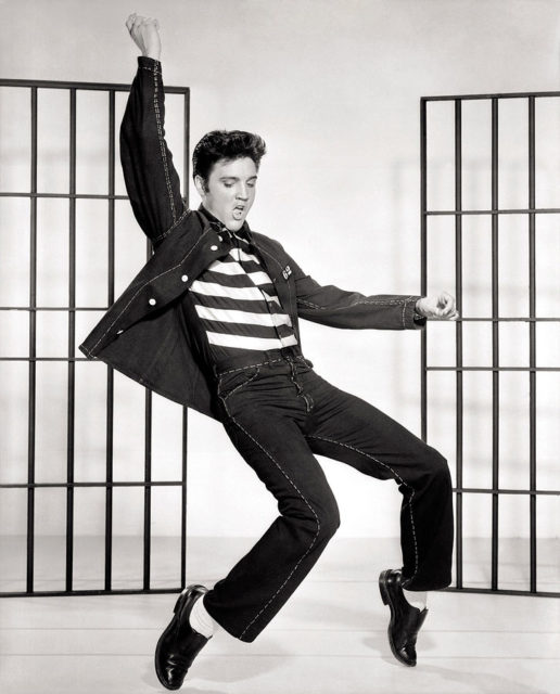 Publicity photo of Elvis Presley for Jailhouse Rock