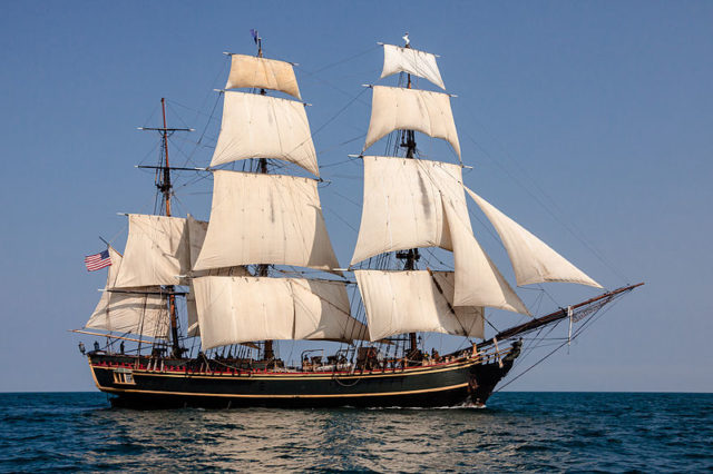 A 1960 reconstruction of HMS Bounty. Photo credit