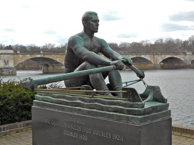 Sculpture of Kelly in Fairmount Park, Philadelphia