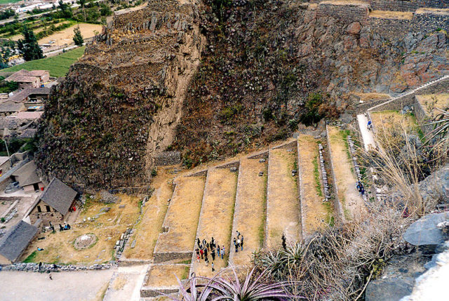 Terraces in Ollantaytambo   Photo credit