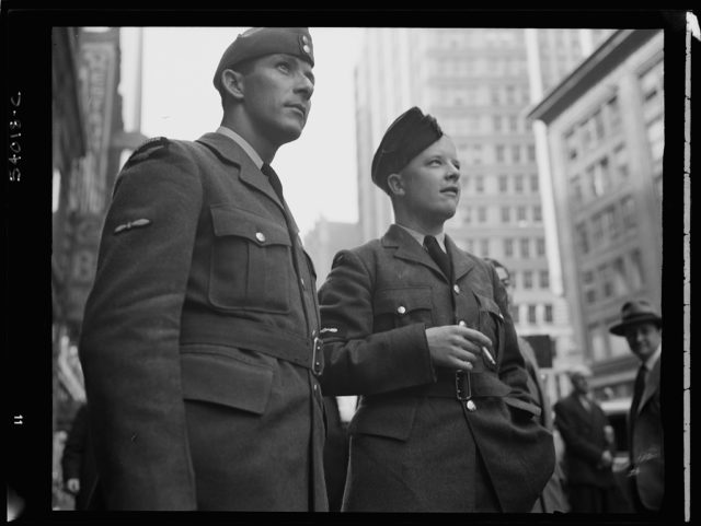 New York, New York. June 6th, 1944. Times Square and vicinity on D-day. Photo by Howard Hollem, Edward Meyer or MacLaugharie, 1944, June 6th Photo Credit LOC