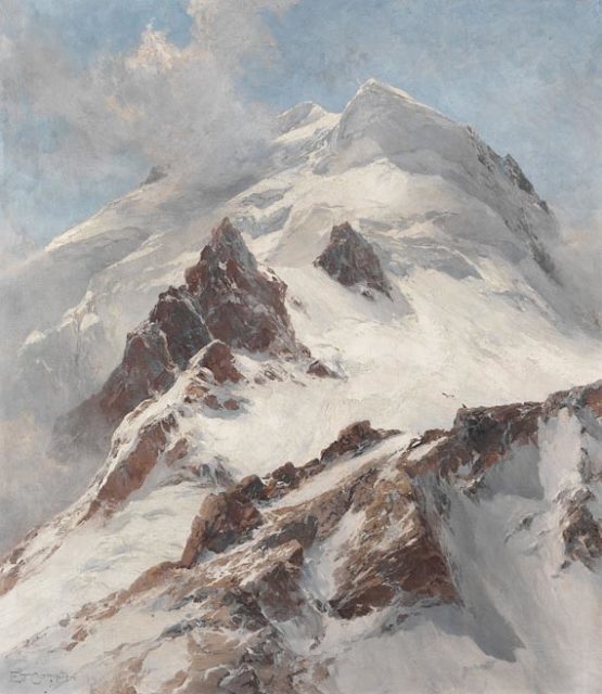 Piz Morteratsch, view from Fuorcla Boval on the northern flank (1914)