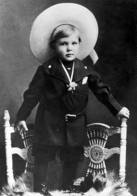 Cooper dressed as a cowboy, 1903