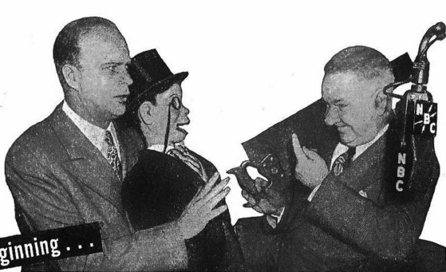 Edgar Bergen and Charlie McCarthy on the show “The Chase and Sanborn Hour.”