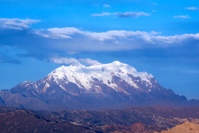 Illimani Mountain. Photo credit