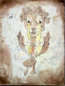 Paul Klee’s 1920 painting Angelus Novus, which Benjamin interpreted as the “angel of history”