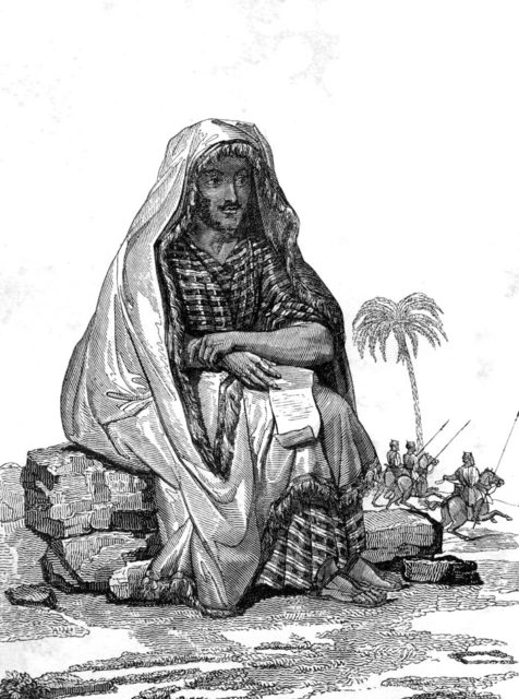 René Caillié dressed in Arab clothing