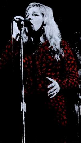 Jackson’s girlfriend, Sandy Denny, 26 October 1974. He convinced her to take up singing.