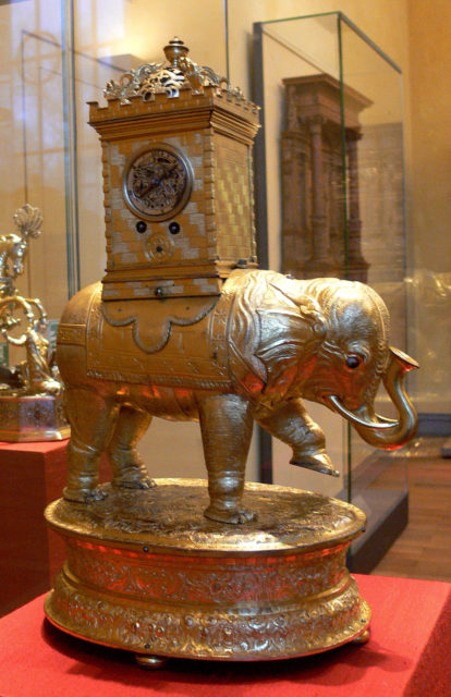 South German elephant clock from the late 16th century.