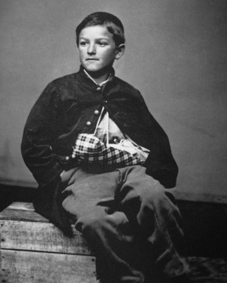 Edward (William) Black (1853–1872) was a drummer boy for the Union during the American Civil War. At twelve years old, his left hand and arm were shattered by an exploding shell. He is considered to be the youngest wounded soldier of the war.