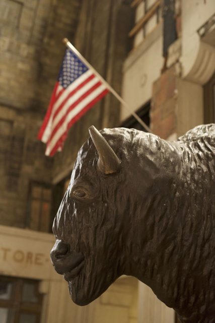 The Buffalo statue Photo Credit