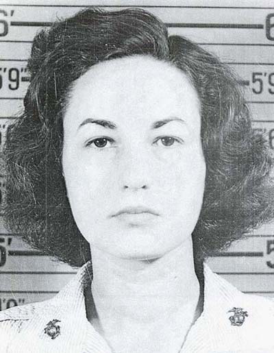 Her 1943 U.S. Marine Corp identification card photo