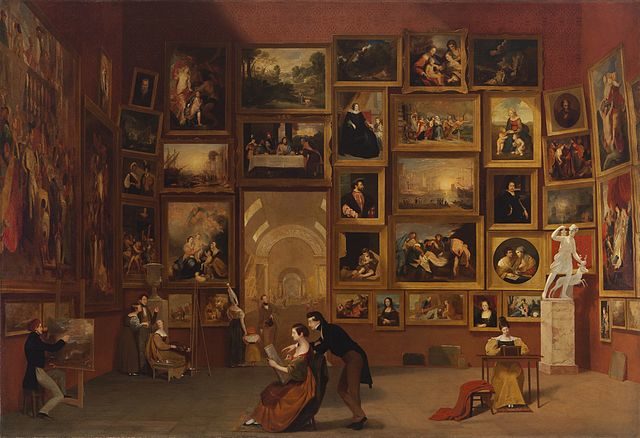 Gallery of the Louvre – created between 1831-33 by Samuel Morse