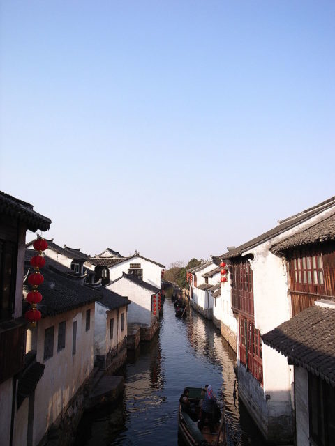A canal in Zhouzhuang. Photo Credit