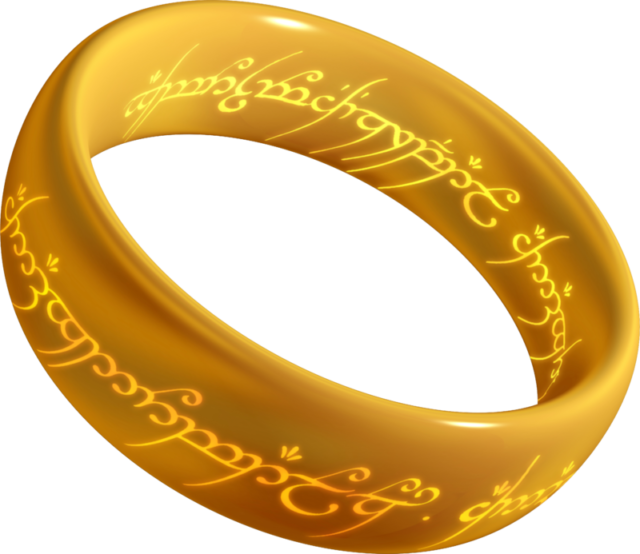 A 3D model of the One Ring.