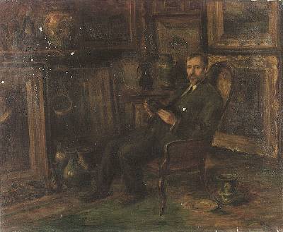Dr. Isaac Monroe Cline at home in New Orleans, 1910, by Robert Bledsoe Mayfield.