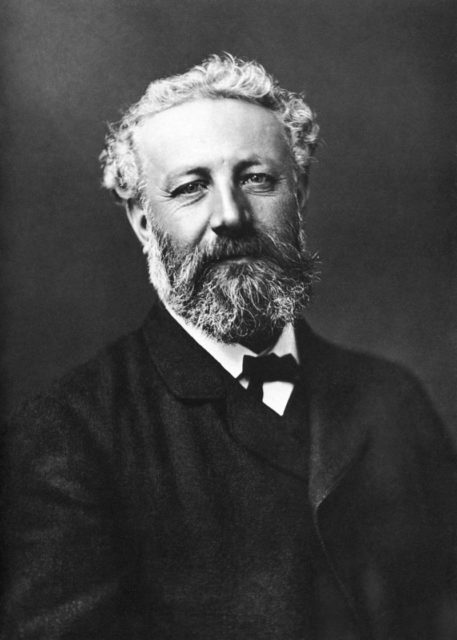 Restored photograph of Jules Verne by Félix Nadar, circa 1878.