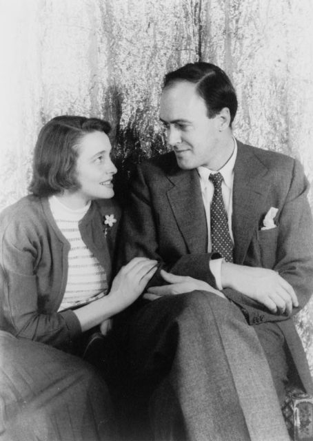 Patricia Neal and Roald Dahl.