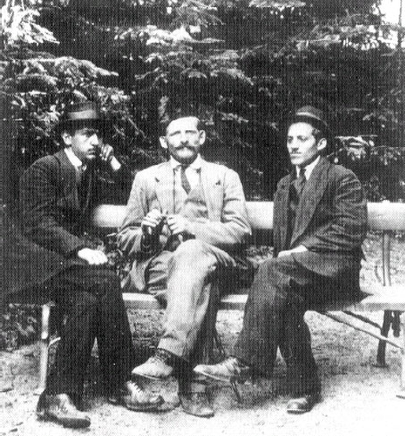 Grabež, Čabrinović, and Princip in Kalemegdan, Belgrade, May 1914