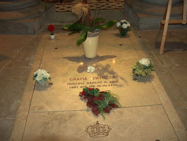 The tomb of Grace Kelly. Author: Anneli Salo  CC BY-SA 3.0