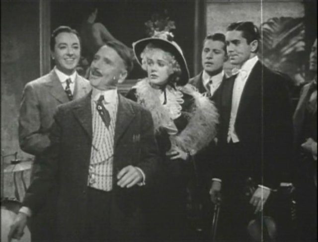 Haley (far left) in a trailer for “Alexander’s Ragtime Band”