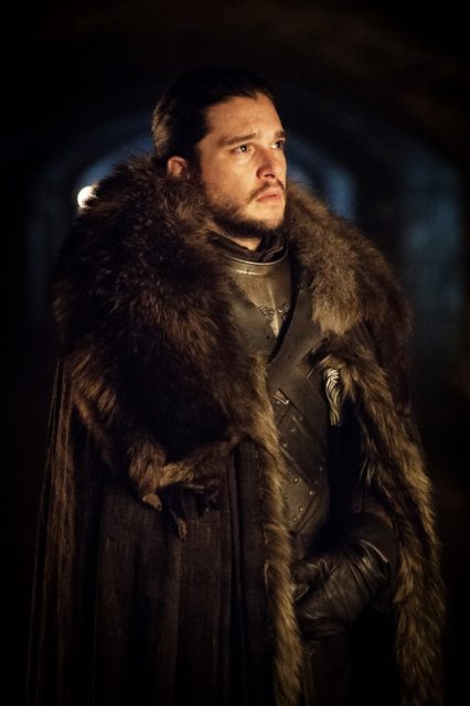 Kit Harrington as Jon Snow, the Lord Commander of the Night’s Watch. Last season Snow was brought back from the dead by a high priestess of the Lord of Light, Melisandre. Credit: Helen Sloan/HBO