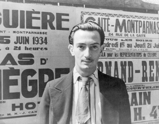 Photo of Salvador Dalí in 1934