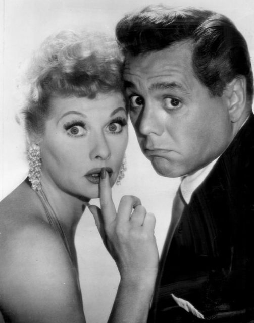 Photo of Ball and  Arnaz for The Lucille Ball-Desi Arnaz Show, from the premiere episode in which Ball and Arnaz travel to Havana and relive their meeting and falling in love.