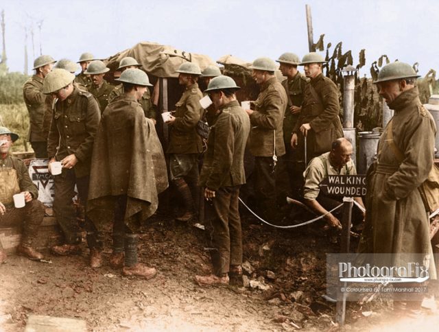 The same men, colorized. Author: Tom Marshall