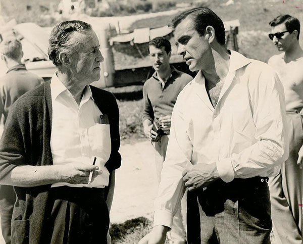 Ian Fleming and Sean Connery. Author uploaded by Scio Central School Website Photo Gallery Flickr CC by 2.0