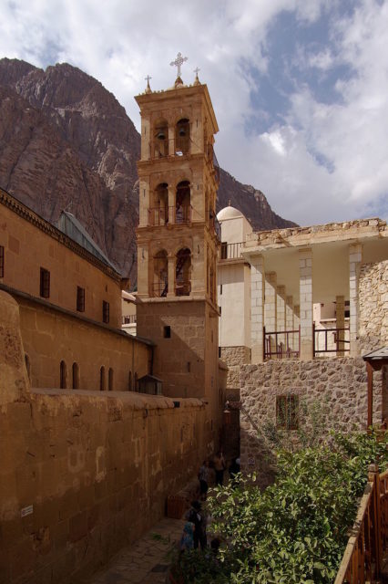 Bell tower at Saint Catherine’s Monastery. Author:Berthold Werner CC BY-SA 3.0