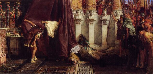 “Ave, Caesar! Io, Saturnalia!” Painting of Sir Lawrence Alma-Tadema of 1880.